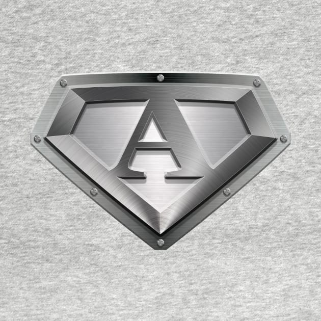 Steel Plated Diamond Shaped A by TheGraphicGuru